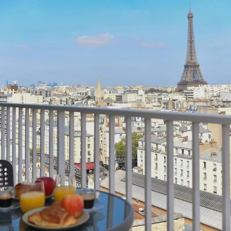 Eiffel Tower Magical View Fabulous 1 Br Apartment *